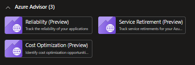 Service Retirement workbook is among few other workbooks available in Azure Advisor