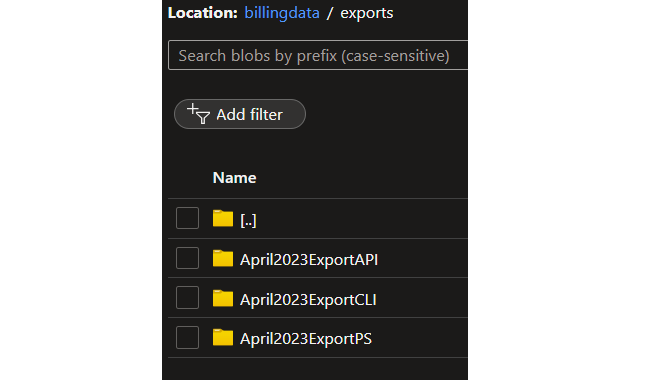 Export-files have been created